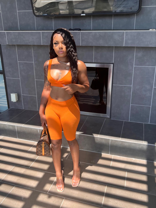 Orange Ciroc Sexy 2 Piece Set