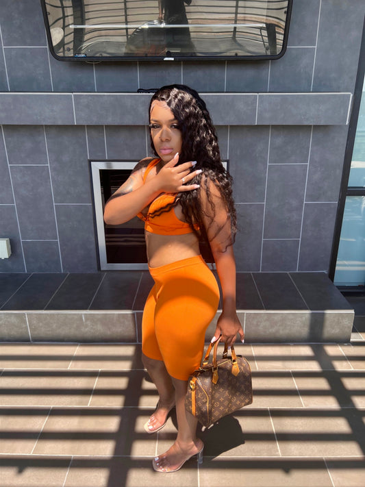 Orange Ciroc Sexy 2 Piece Set